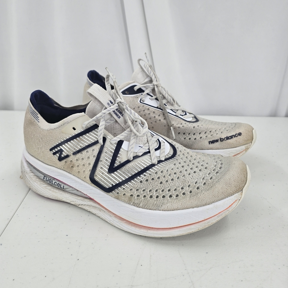 New Balance FuelCell SuperComp Running Shoes Men's Size 11.5 White MRCXLW2 Read.